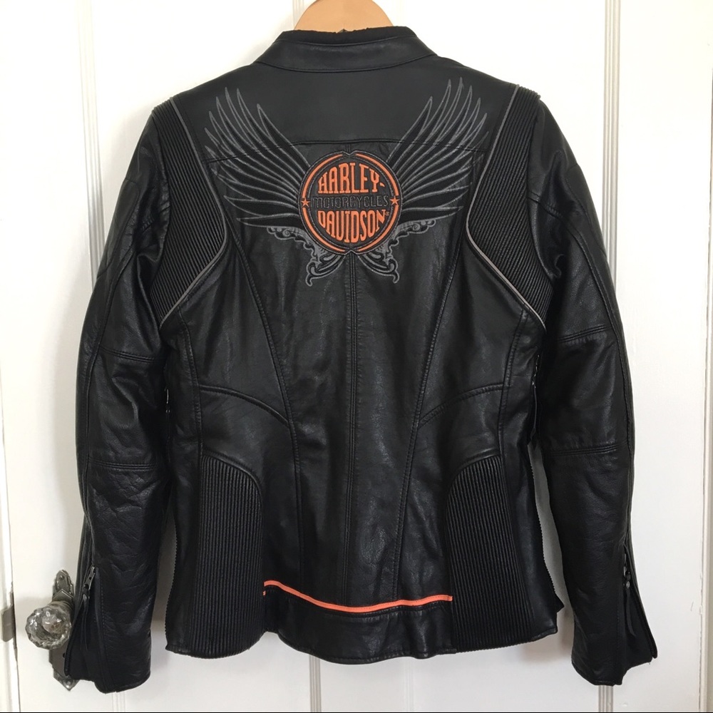 Harley- Davidson Leather Riding Jacket - Picture 2 of 8